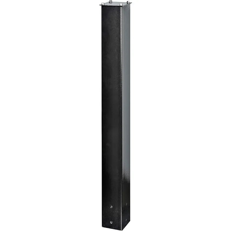 Black In-Ground Mailbox Mounting Post 43 Inches Durable Steel