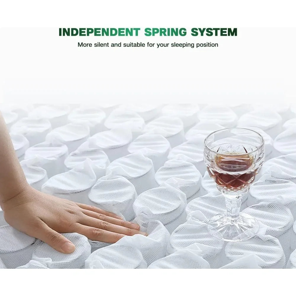 10 Inch Hybrid Mattress in a Box Medium Firm Back Pain Relief