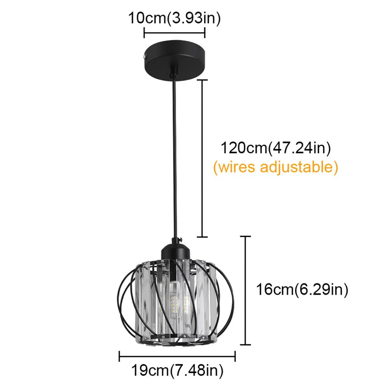 Creative Crystal LED Chandelier Pendant Ceiling Lamp for Home