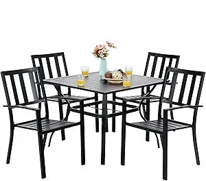 Sophia and William 5 Piece Outdoor Dining Set for 4