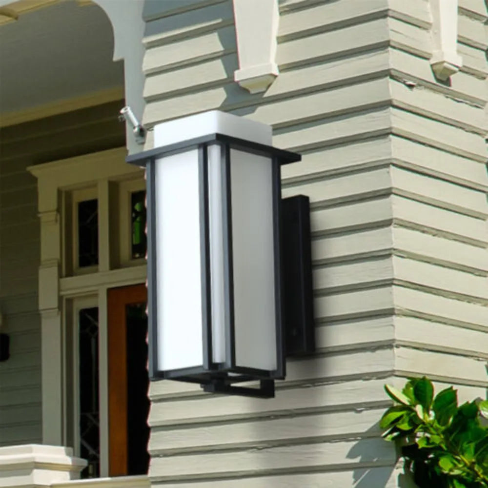 Bymaocar 110V Elegant American Iron Outdoor Wall Lamp