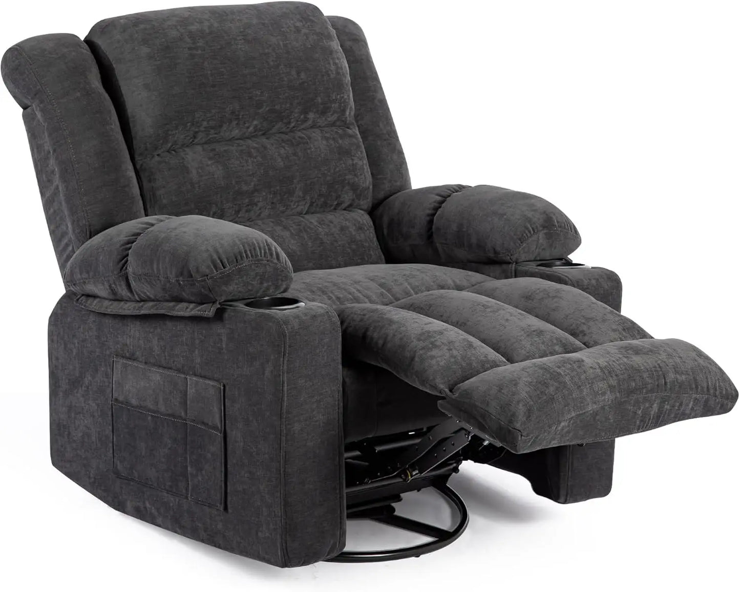 Modern Ergonomic Recliner Chair with 360 Degree Swivel Feature