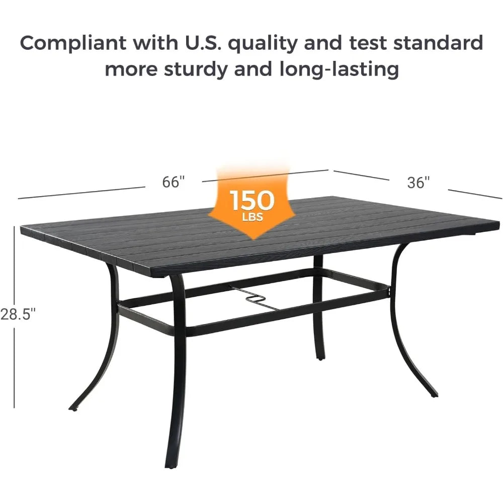 7-Piece Outdoor Dining Set with Swivel Wicker Chairs and Table