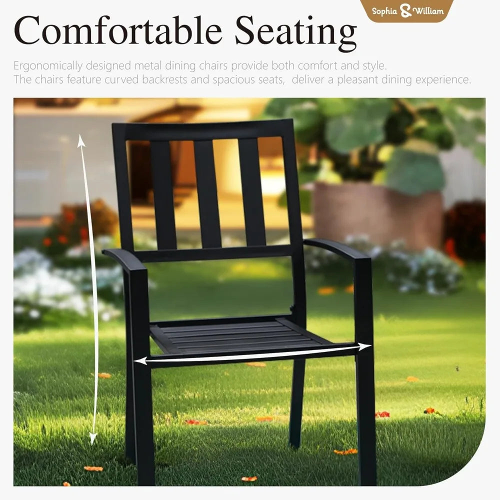 Sophia and William 7 Piece Outdoor Dining Set for 6 People