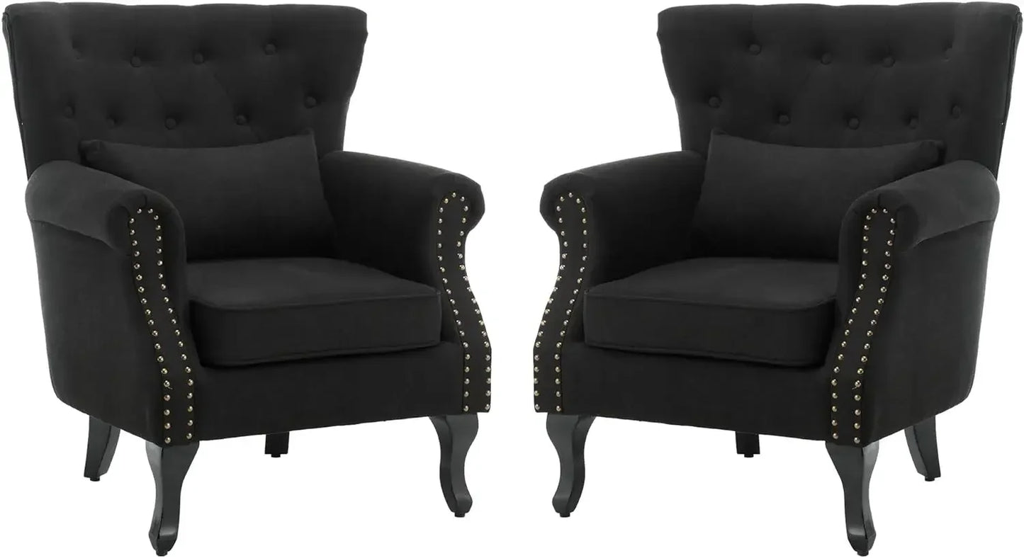 Mid Century Modern Upholstered Reading Arm Chair for Bedroom