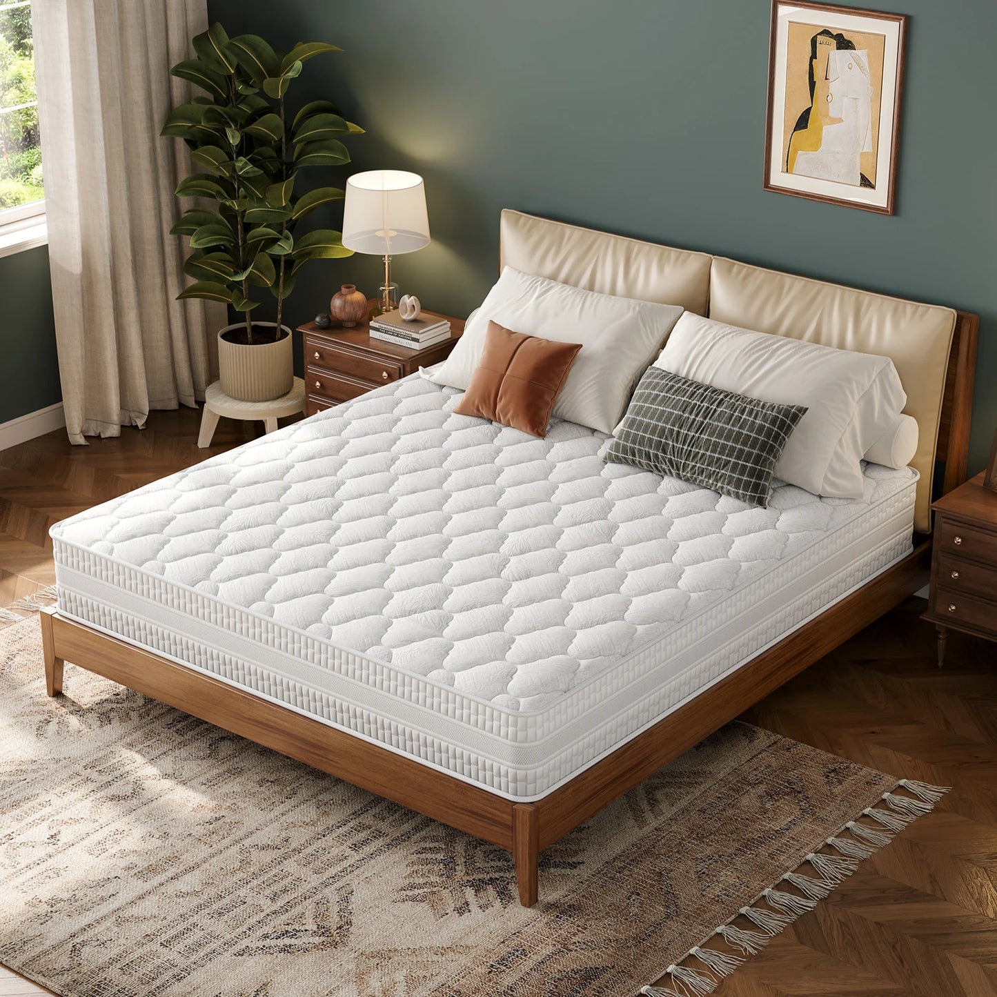 Vesgantti Hybrid Queen Size Mattress with Gel Memory Foam