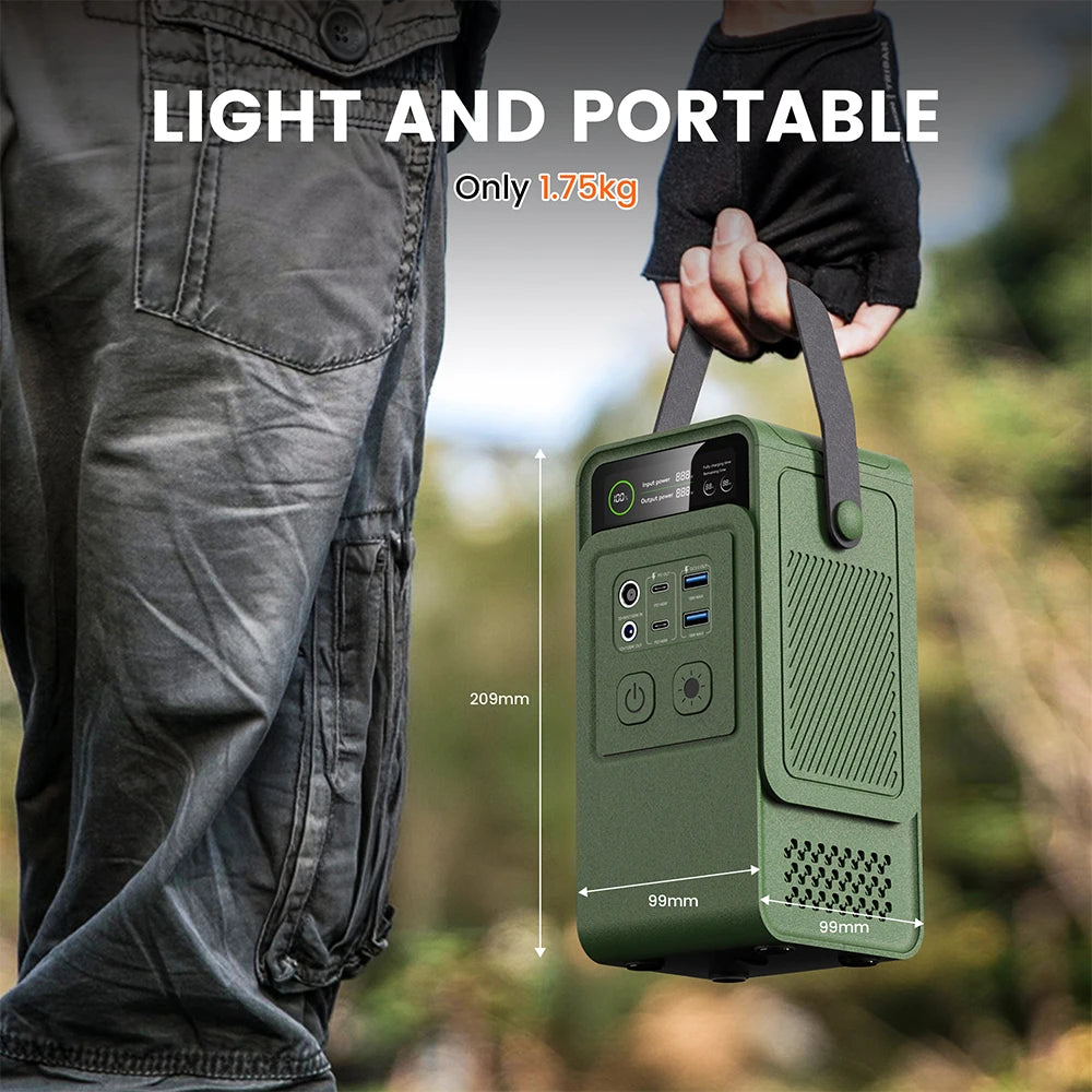 CTOLITY AP200L 200W Power Bank 60000mAh Solar Generator