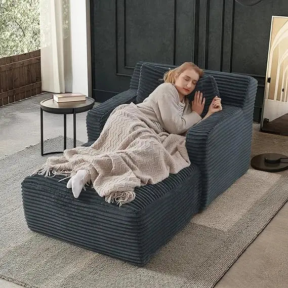 Oversized 67 Inch D Chaise Lounge Chair Comfy Reading Sofa