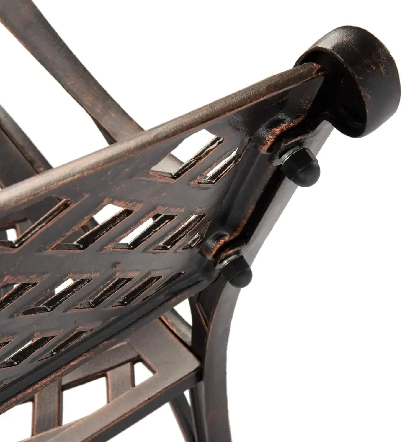 Patio Sense Lightweight Aluminum Garden Bench in Antique Bronze
