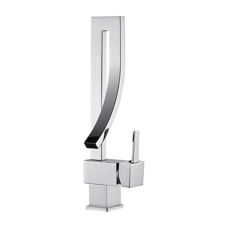 Wanmivezlo Brass Waterfall Mixer Faucet for Bathroom Sink