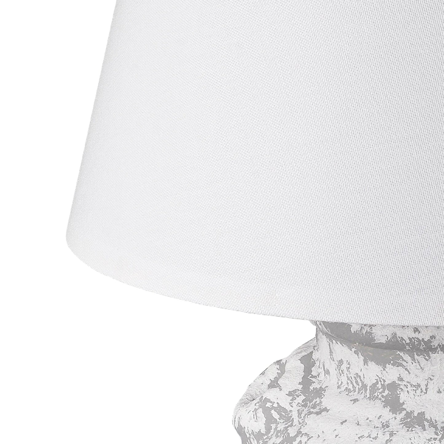 Handcrafted 22 Inch Rustic Ceramic Accent Lamp in Light Grey