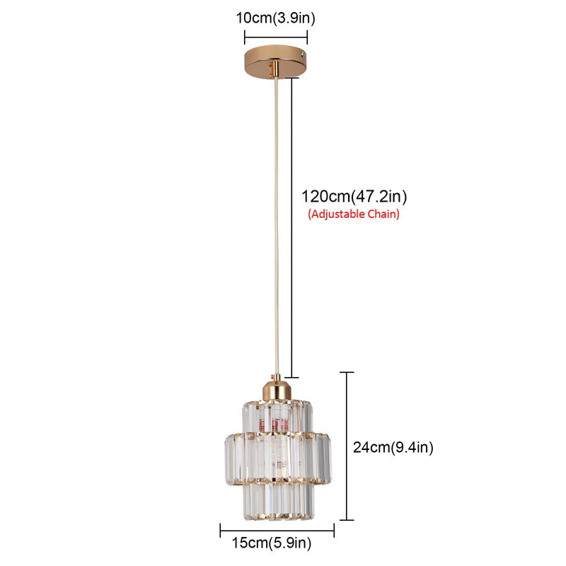 Creative Crystal LED Chandelier Pendant Ceiling Lamp for Home