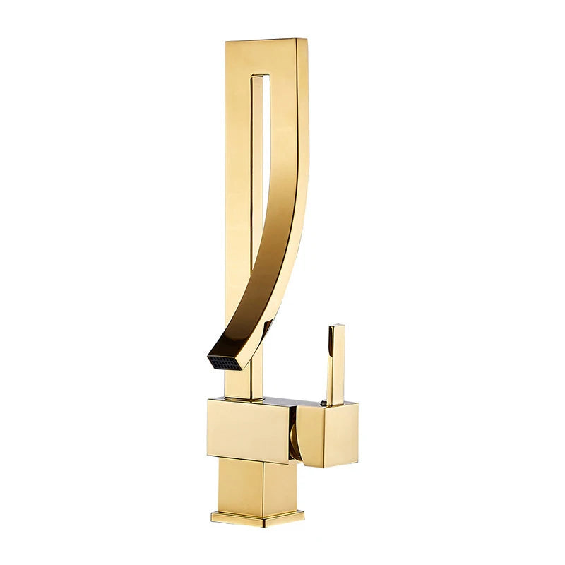 Wanmivezlo Brass Waterfall Mixer Faucet for Bathroom Sink