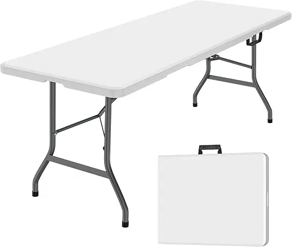 6 Feet Plastic Folding Table for Indoor and Outdoor Use