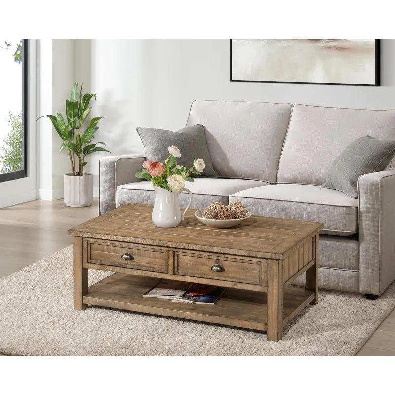 Martin Svensson Home Monterey Solid Wood Coffee Table Black Driftwood