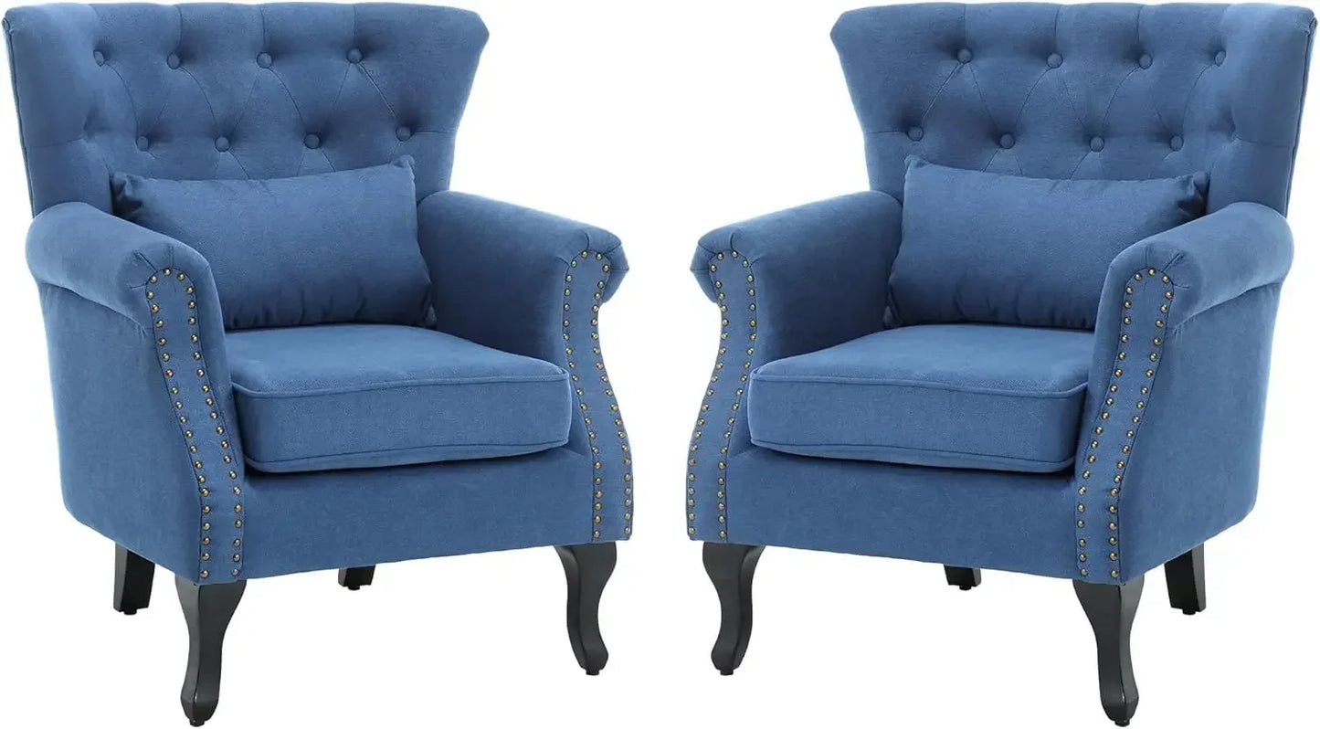 Mid Century Modern Upholstered Reading Arm Chair for Bedroom