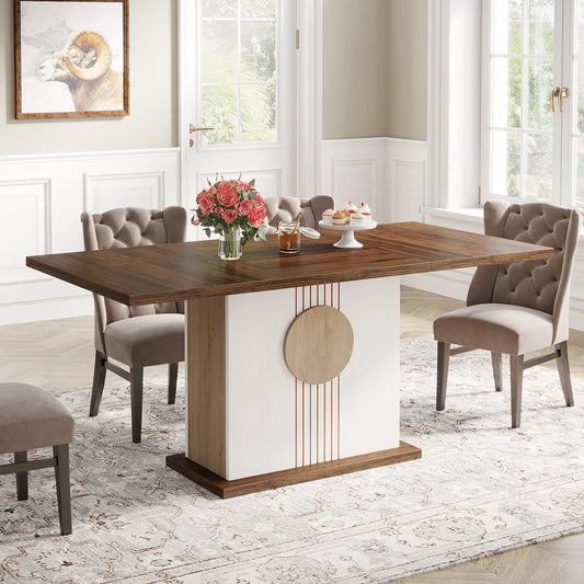 Tribesigns 55 Inch Rectangular Dining Table for 4 to 6 People