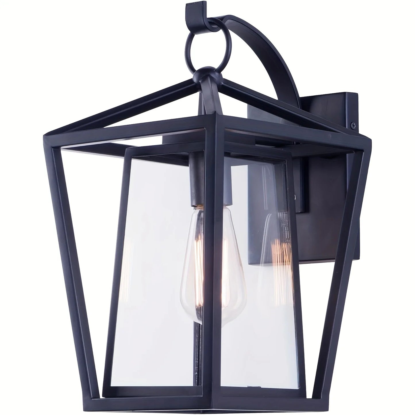 Outdoor Waterproof Wall Light Fixtures with Glass Shades