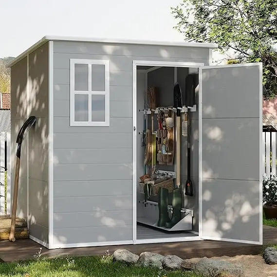 Outdoor Metal Storage Shed 8x4 FT for Yard and Patio Use