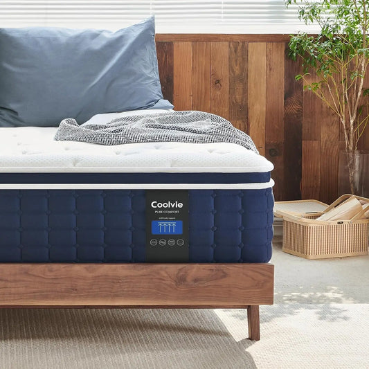 Cal King Hybrid Mattress with Memory Foam and Pocket Springs