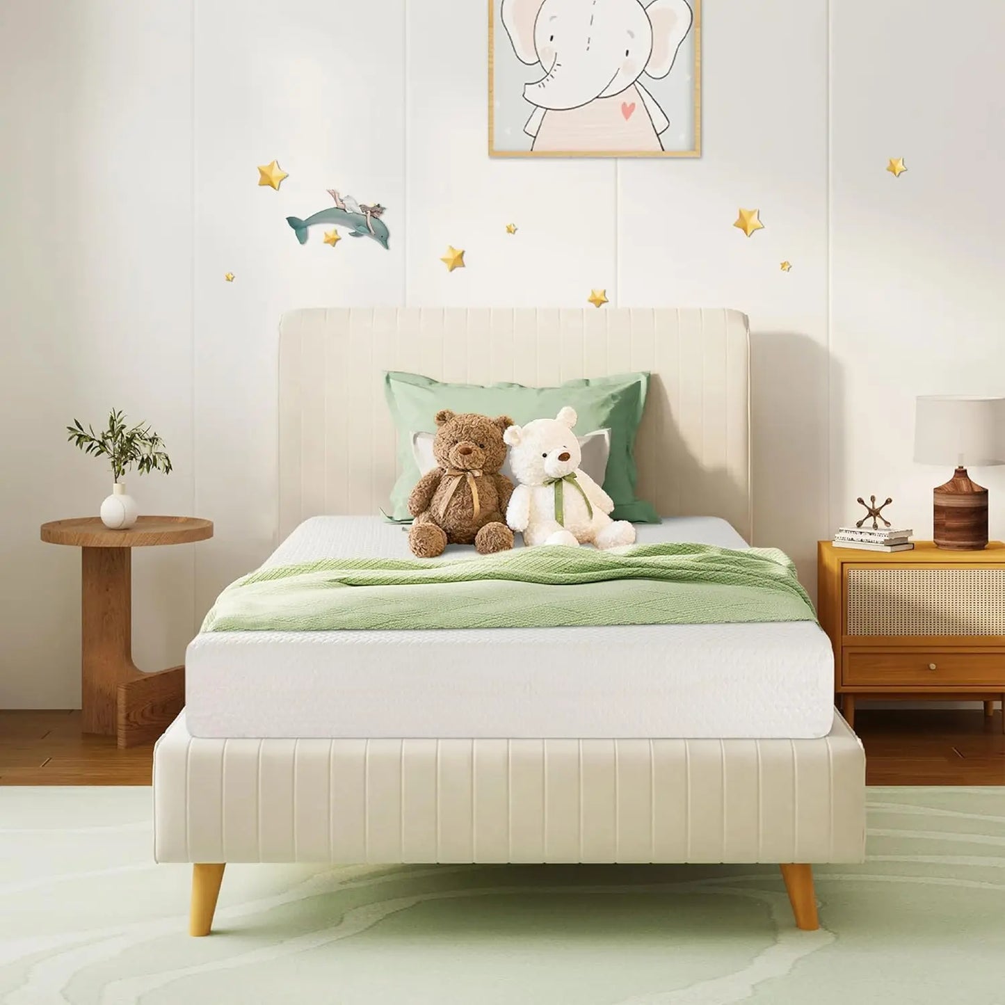 Green Tea Memory Foam Mattress for Cool Sleep and Pressure Relief