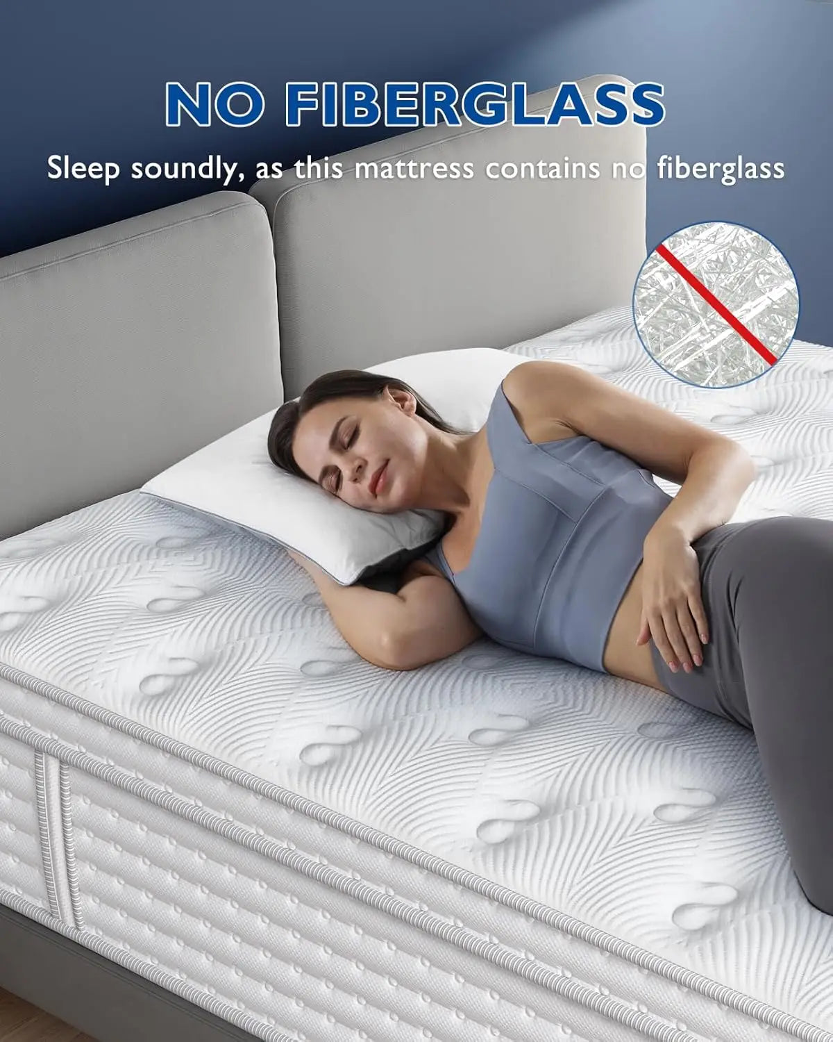 BedStory Hybrid Mattress 12-14 Inch Gel Memory Foam and Springs