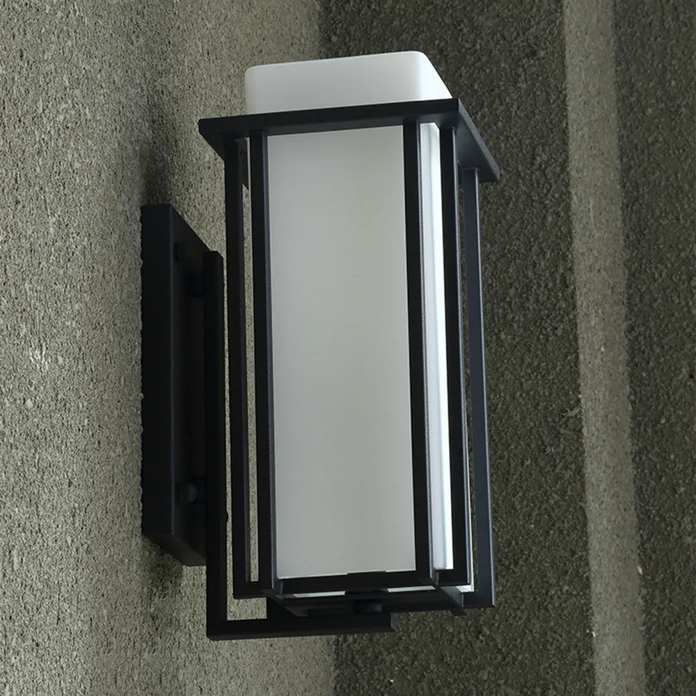 Bymaocar 110V Elegant American Iron Outdoor Wall Lamp