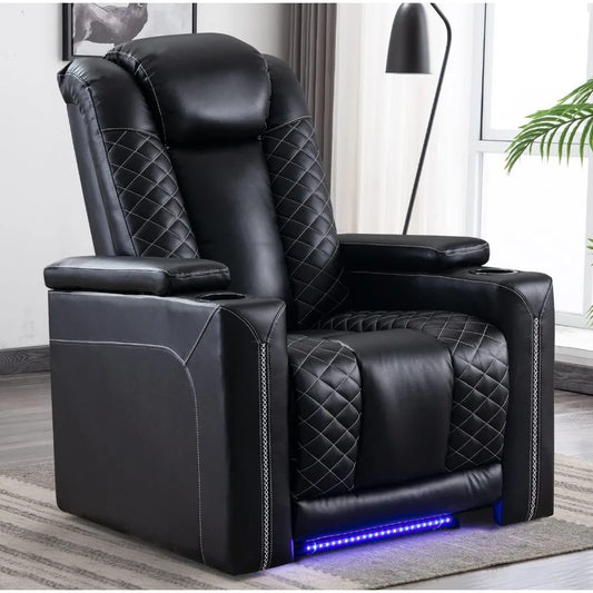 Electric Recliner Chair with USB Ports and Cup Holders