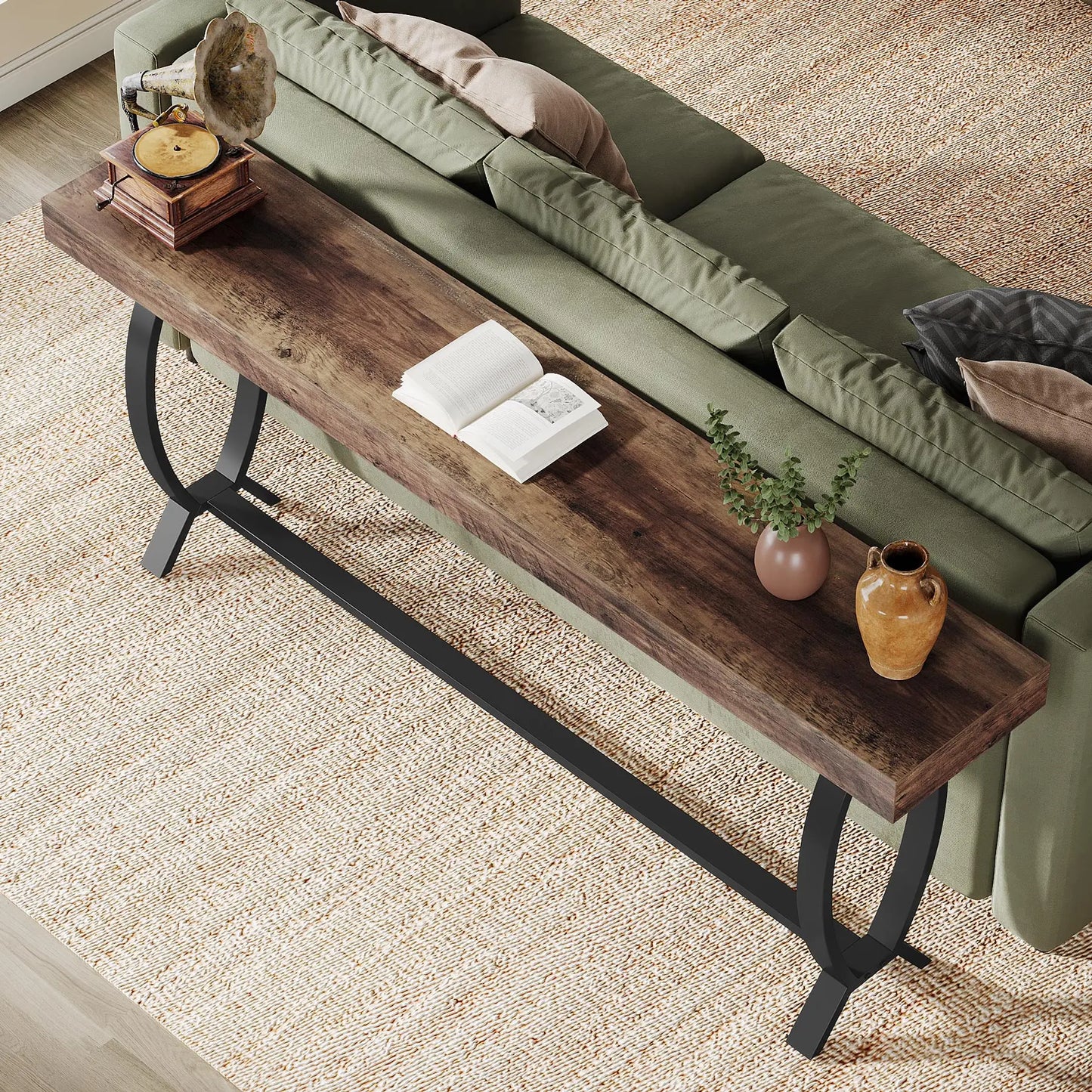 Tribesigns 70.87 Inch Farmhouse Console Foyer Table for Entryway