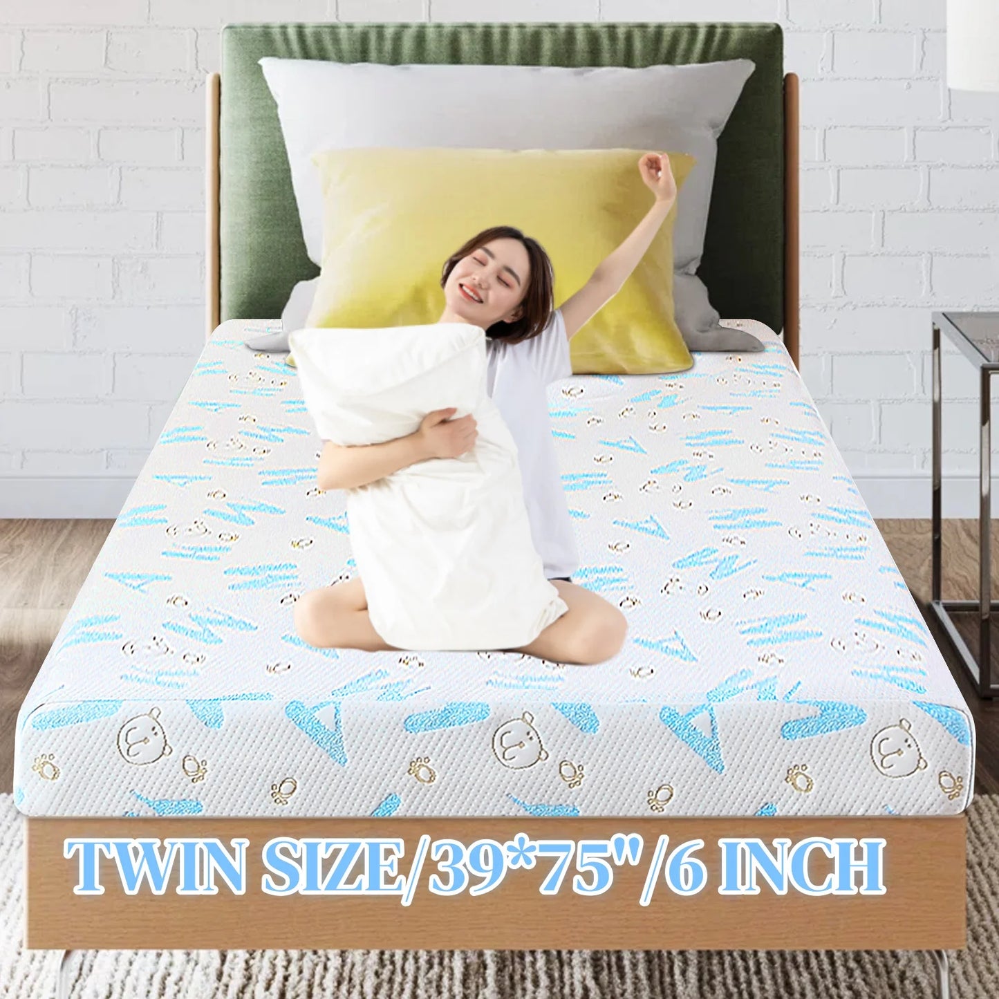 Memory Foam Mattress in a Box Twin to Queen Size Options