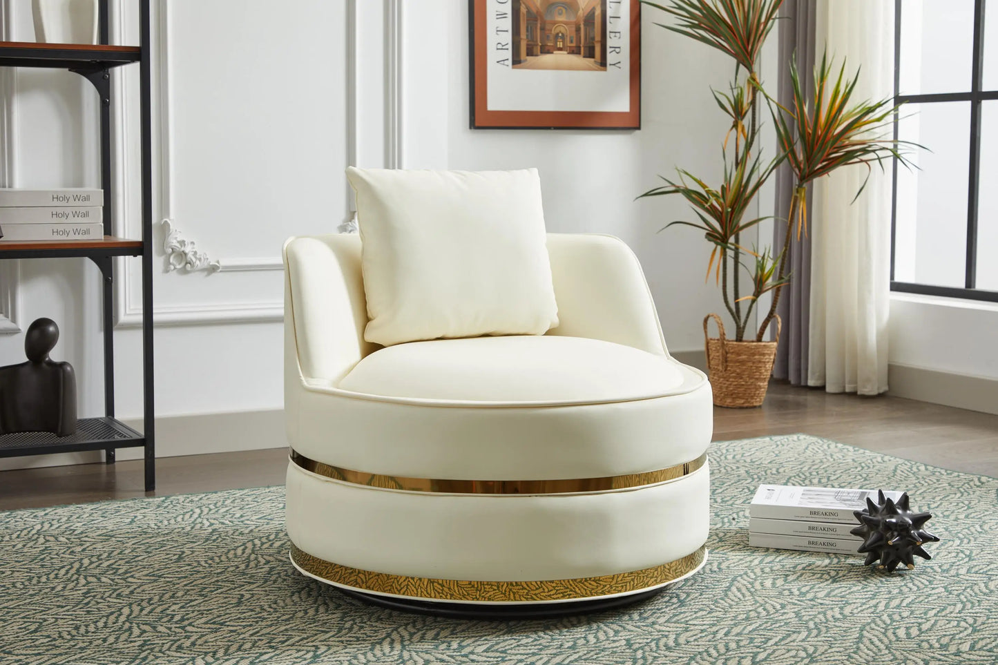 360 Swivel Accent Chair for Living Room and Bedroom Comfort