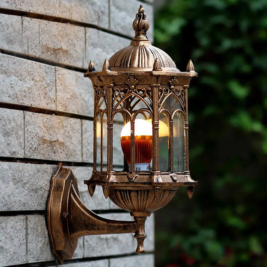 Bymaocar E27 Antique Wall Sconce Classic Cage Design Light