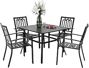 Sophia and William 5 Piece Outdoor Dining Set for 4