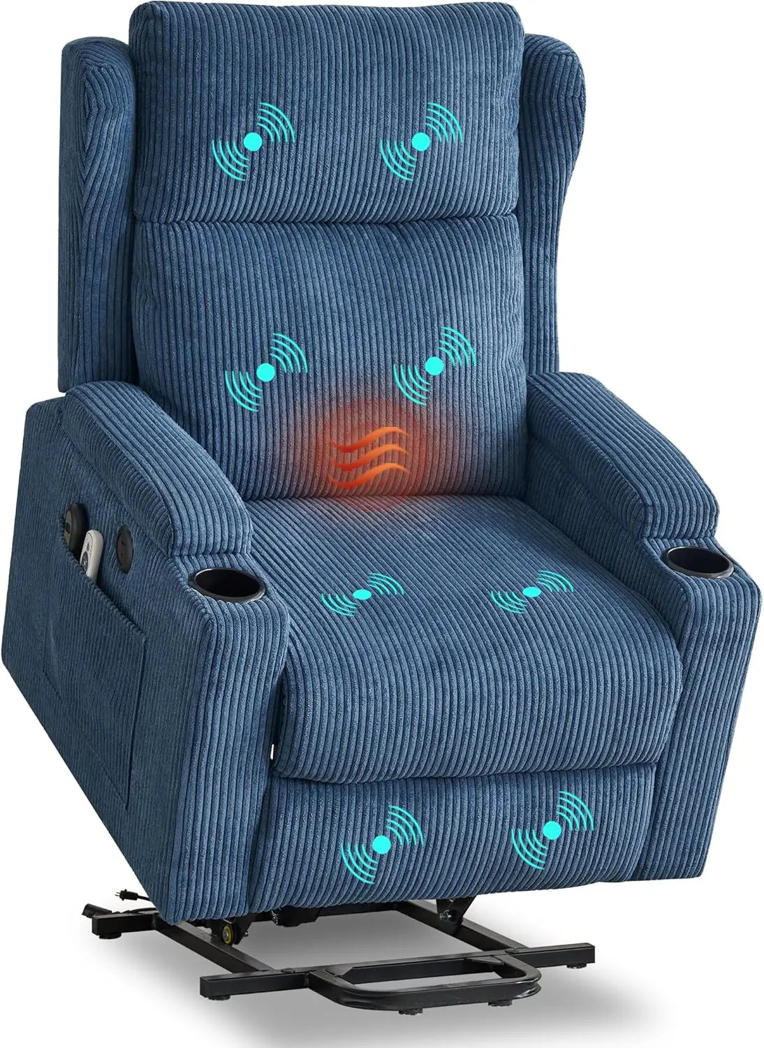 Electric Power Lift Recliner Chair with Massage and Heat