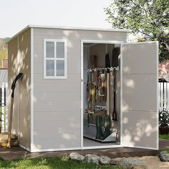 Outdoor Metal Storage Shed 8x4 FT for Yard and Patio Use