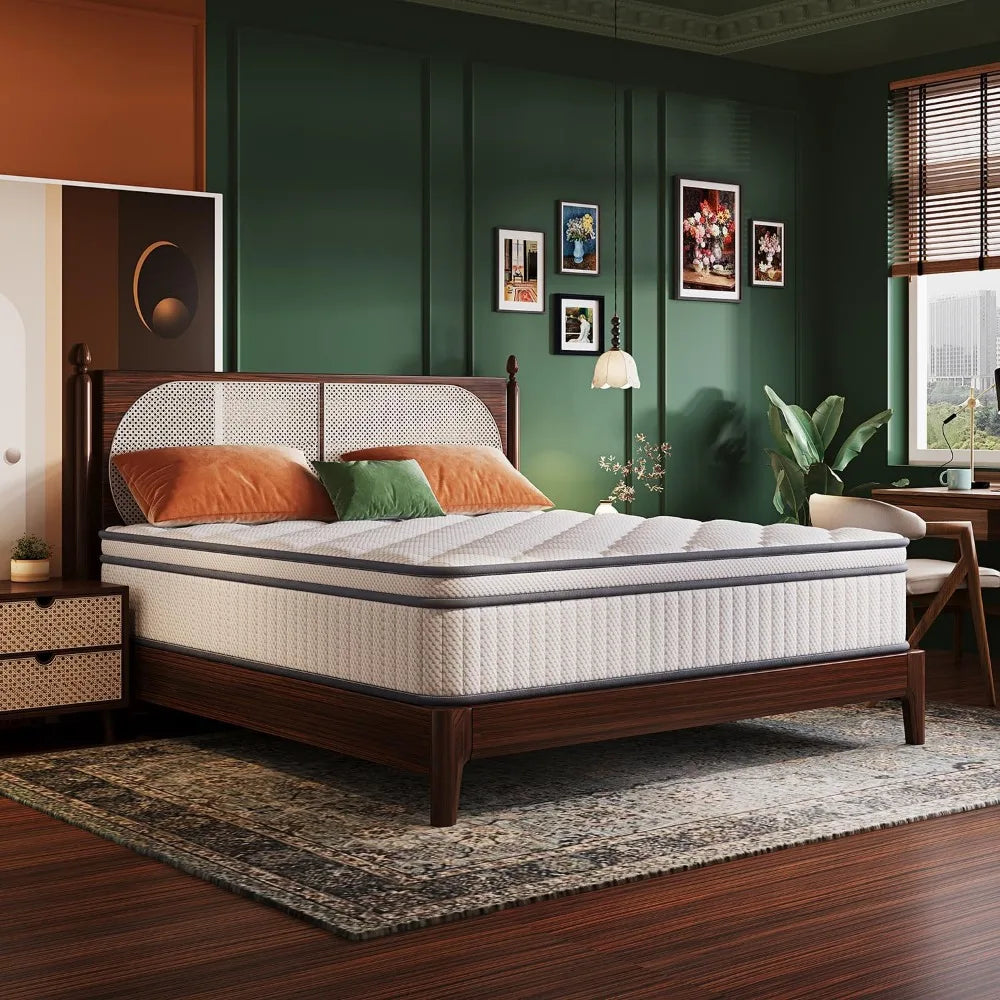 14 Inch Gel Memory Foam Hybrid Mattress for Ultimate Comfort