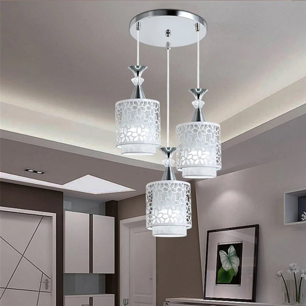 Modern Petal Ceiling Light Chandelier with 3 E27 LED Bulbs