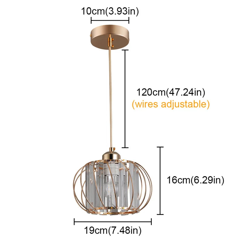 Creative Crystal LED Chandelier Pendant Ceiling Lamp for Home