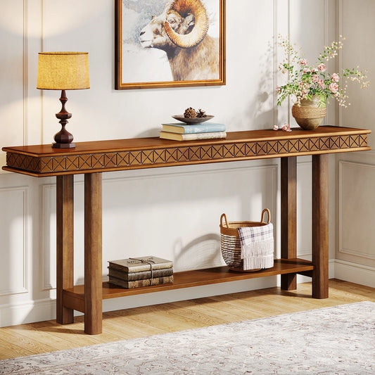 Tribesigns 70.9 Inch Extra Long Console Table with Storage