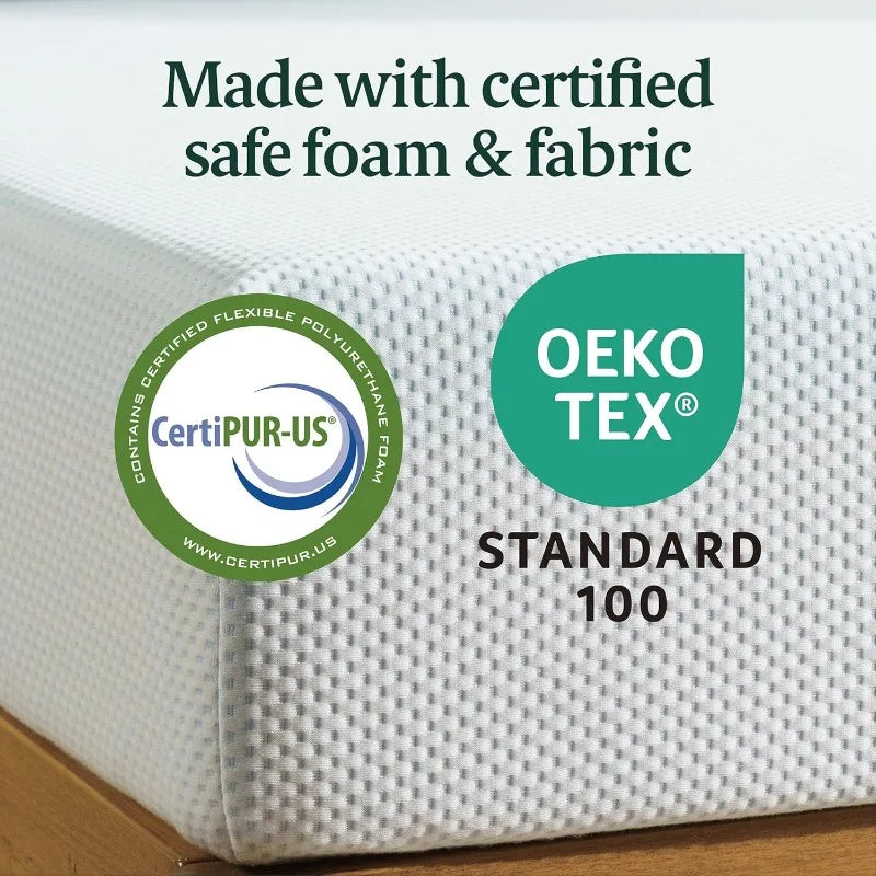 Zinus 10 Inch Green Tea Memory Foam Mattress Queen Size