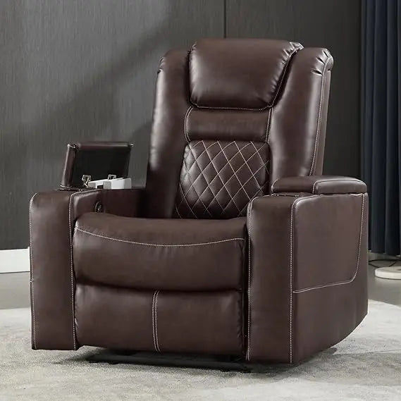 Electric Power Recliner Chair with USB Ports and Cup Holders