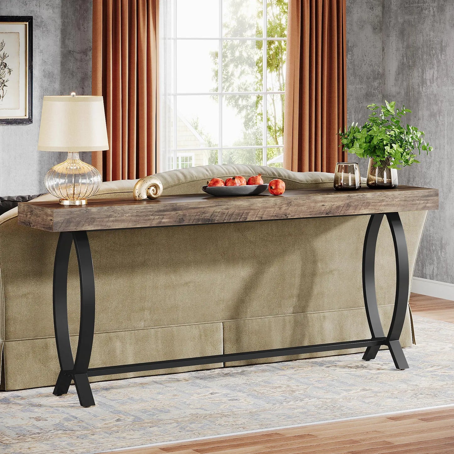 Tribesigns 70.87 Inch Farmhouse Console Foyer Table for Entryway