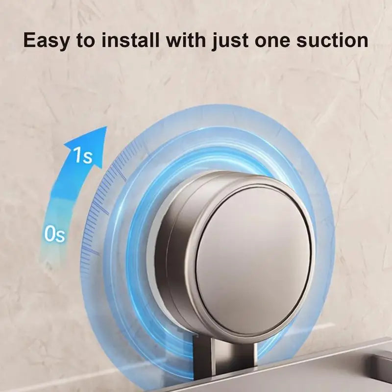 Rustproof Wall Mount Shower Caddy with Suction Cups and Hooks