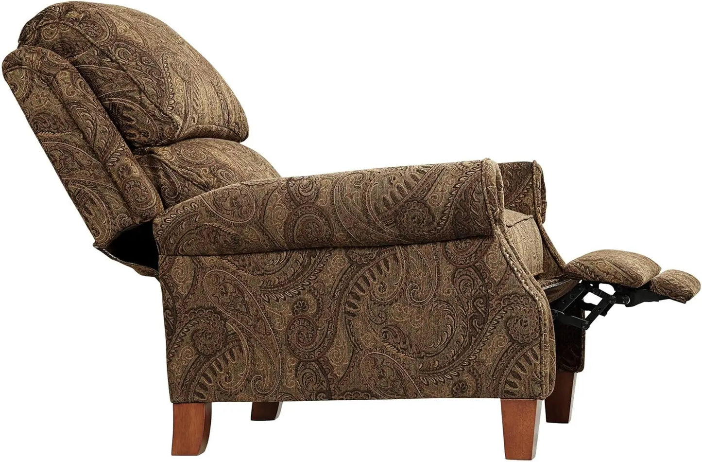 Beaumont Warm Brown Paisley Recliner Chair for Comfort and Style