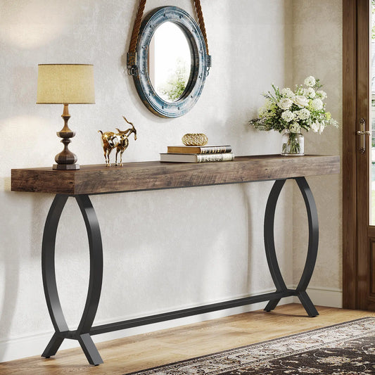 Tribesigns 70.87 Inch Farmhouse Console Foyer Table for Entryway