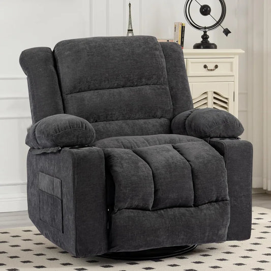 Modern Ergonomic Recliner Chair with 360 Degree Swivel Feature
