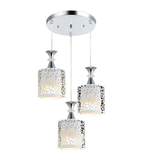 Modern Petal Ceiling Light Chandelier with 3 E27 LED Bulbs