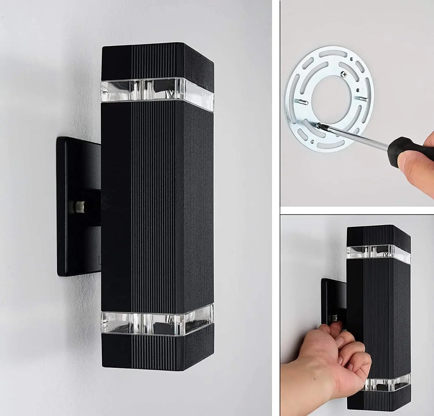 Dusk to Dawn Waterproof Outdoor Wall Light with LED Bulb