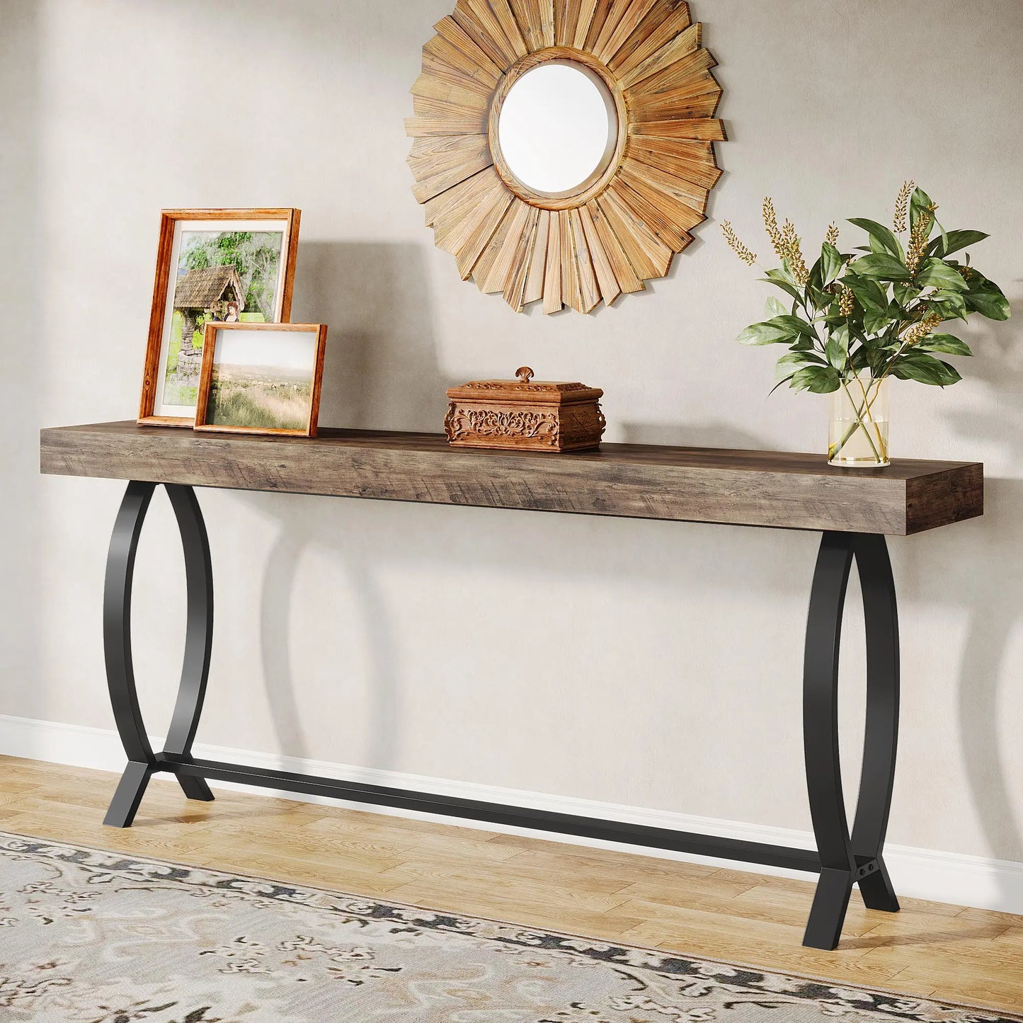 Tribesigns 70.87 Inch Farmhouse Console Foyer Table for Entryway