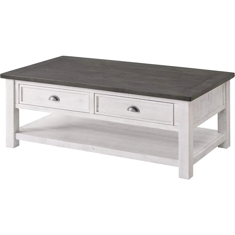 Martin Svensson Home Monterey Solid Wood Coffee Table Black Driftwood
